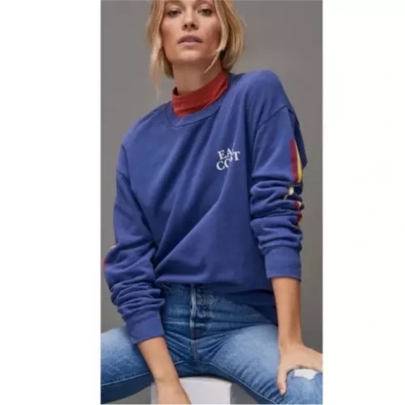 Anthropologie NWT T.la East Coast NYC Oversized Boyfriend Sweatshirt size L. - Picture 2 of 6